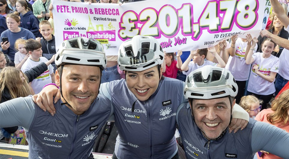 Pete, Paulo And Rebecca Raise £201,478 For Cash For Kids
